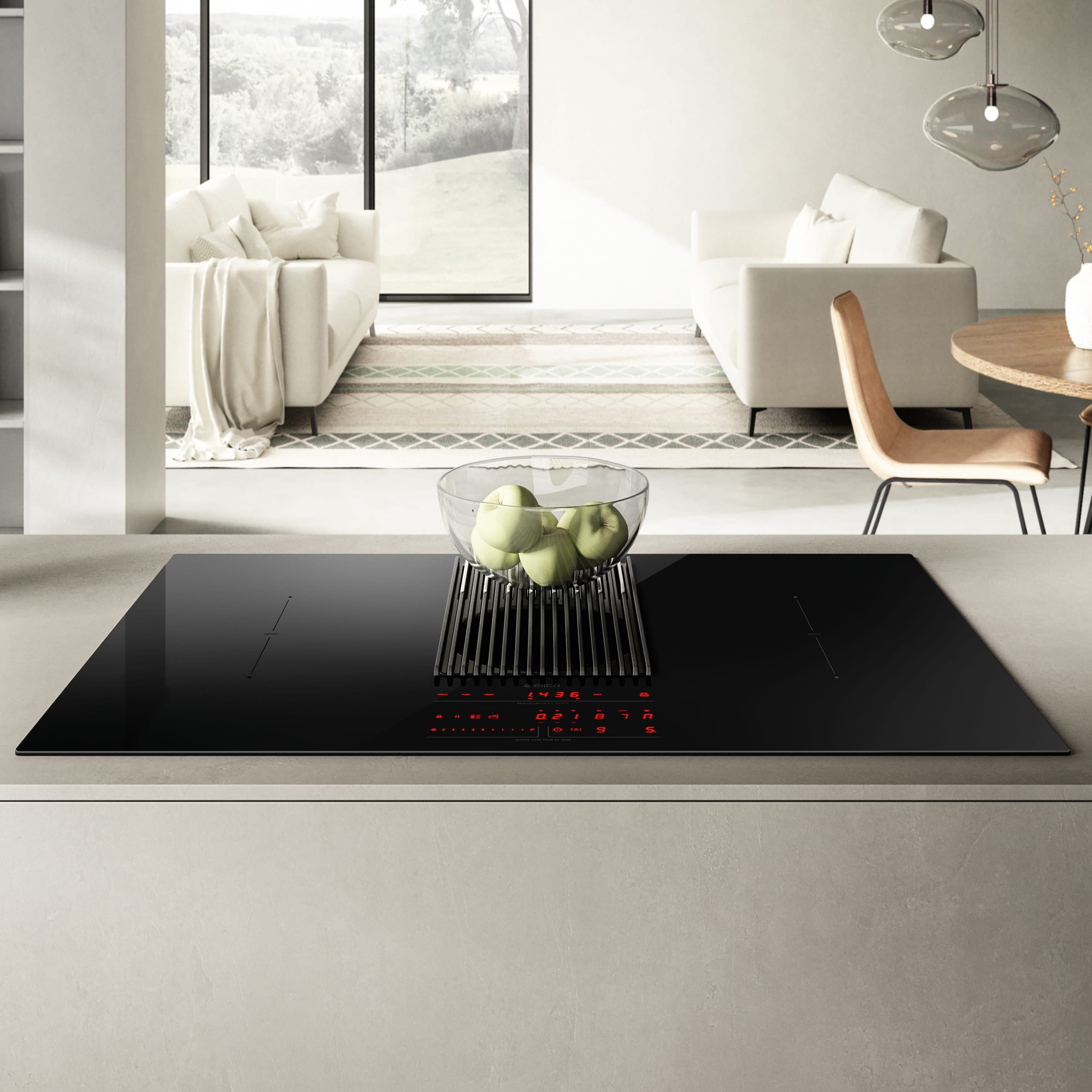 How to choose an induction hob with integrated hood Elica